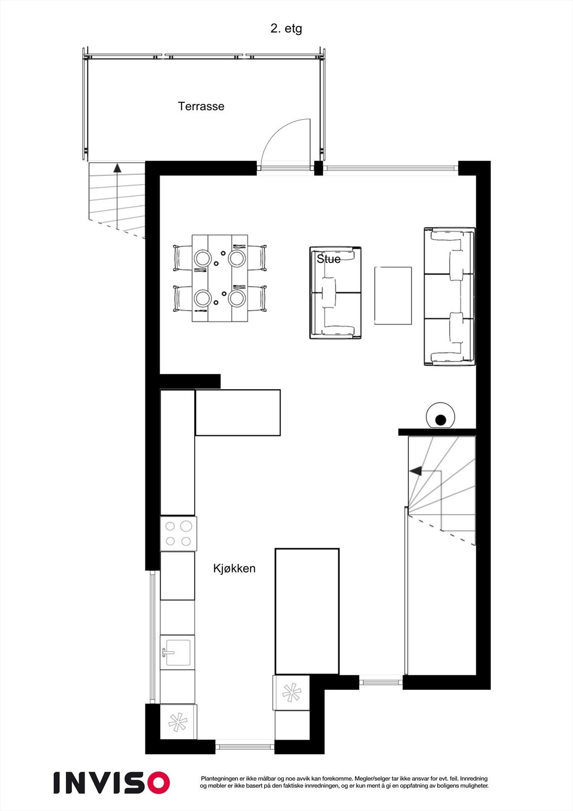 2D Plantegning - Andreetasje Galleribilde