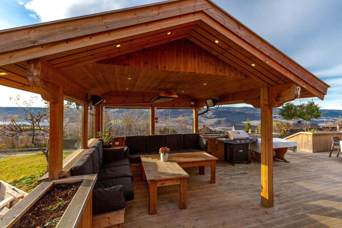 Dele av ny veranda er overbygget Galleribilde