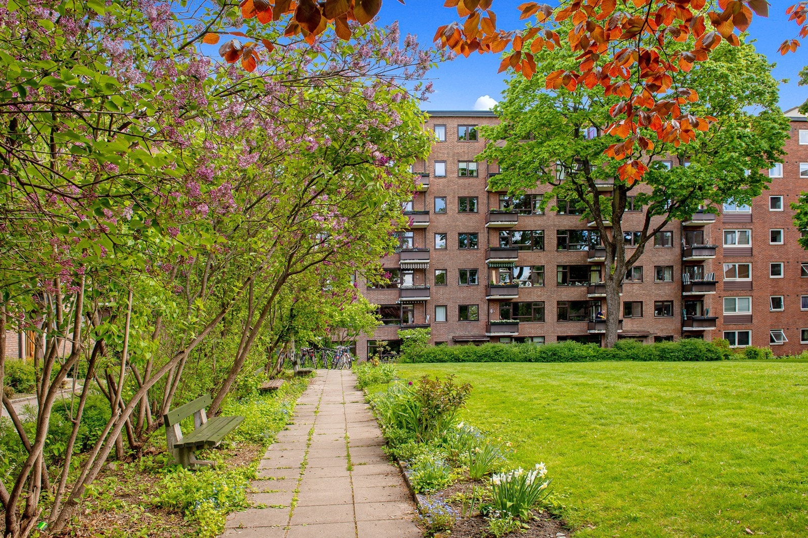 Fasade sett fra hagen Galleribilde