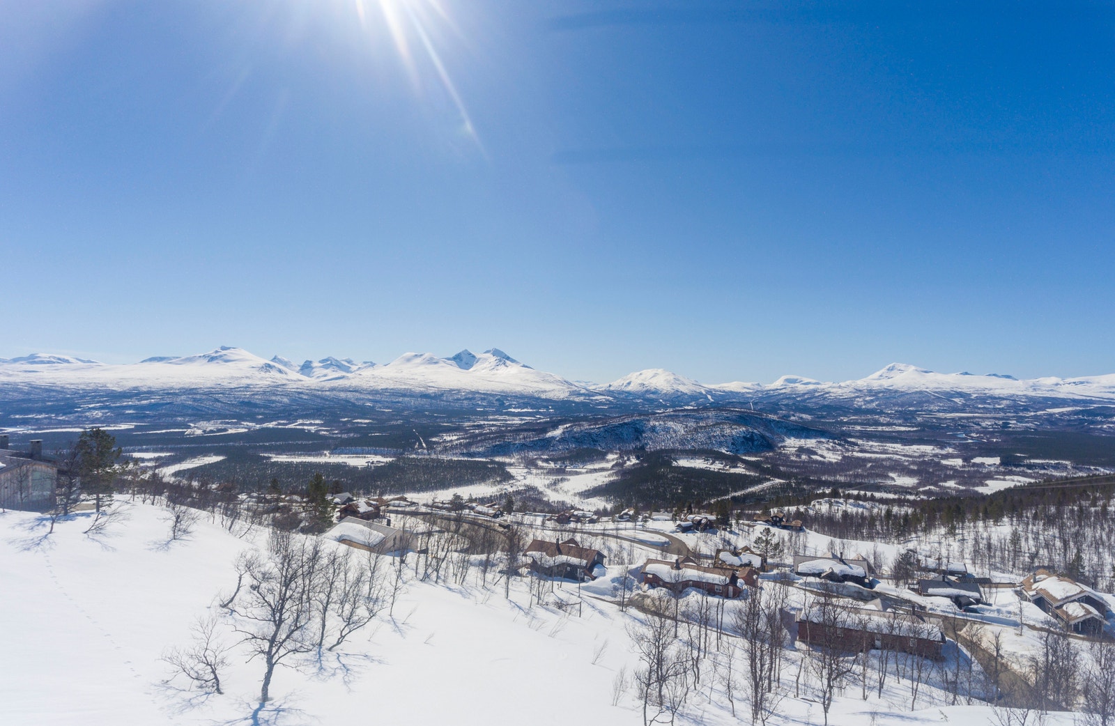 Fortsatt omtrentlig fra første rekke av tomteområdet Galleribilde