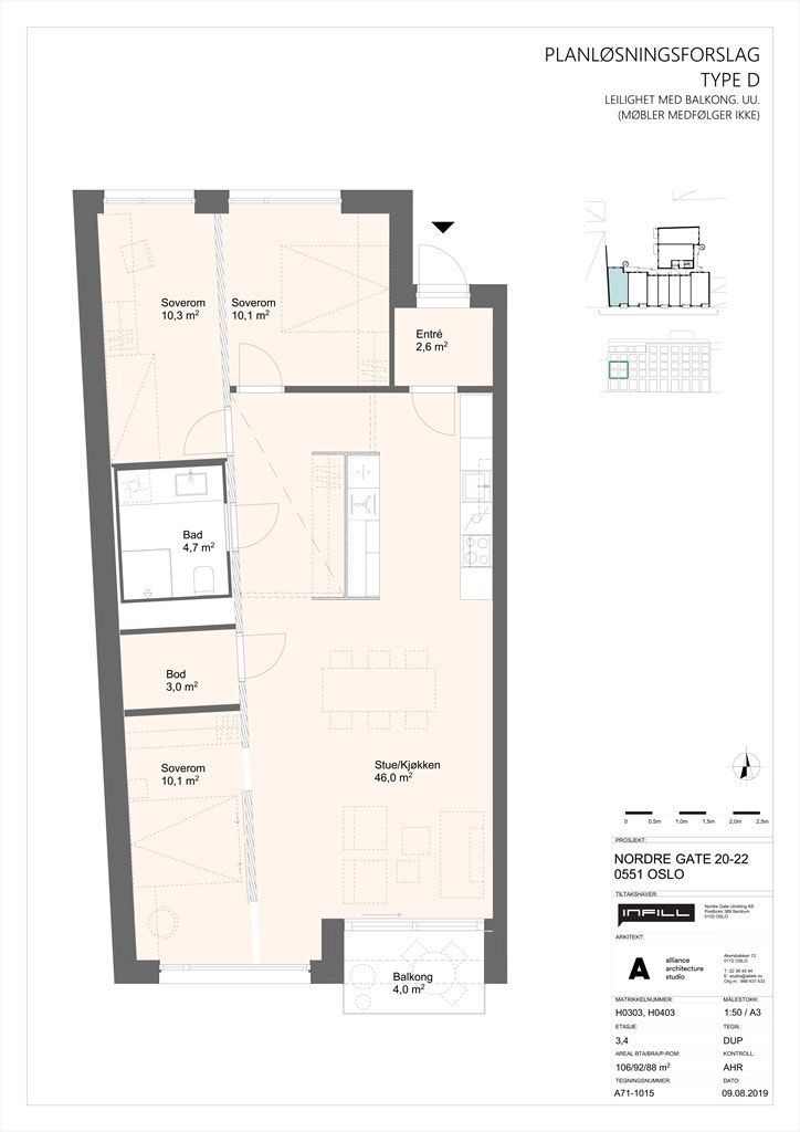 Plantegning Galleribilde