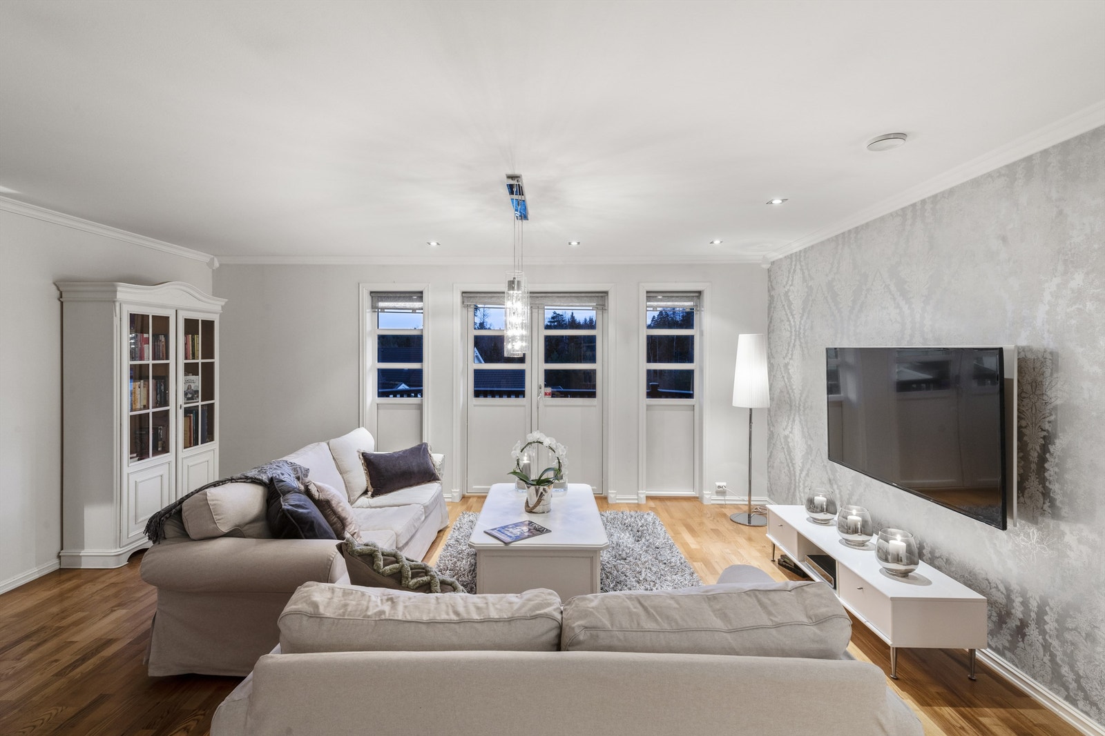 Loftstuen på kveldstid Galleribilde