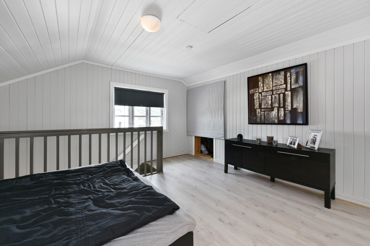 Soverommet i hybelen. Galleribilde