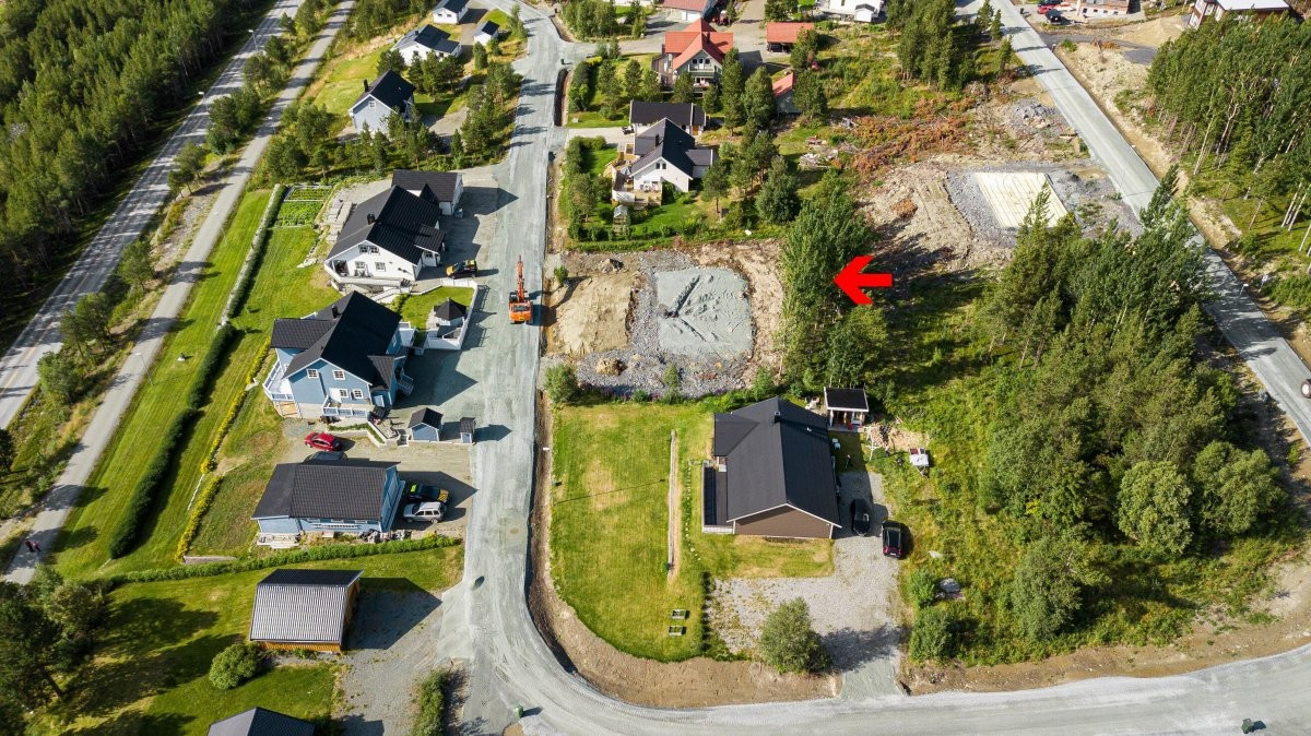 Flott beliggenhet på flat tomt