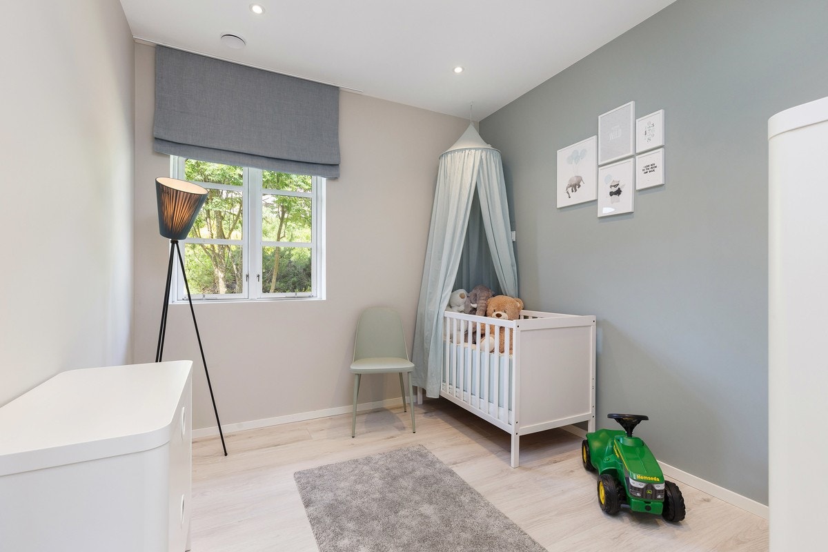 Soverom 4. Soverommene er holdt i moderne og lyse farger. Galleribilde