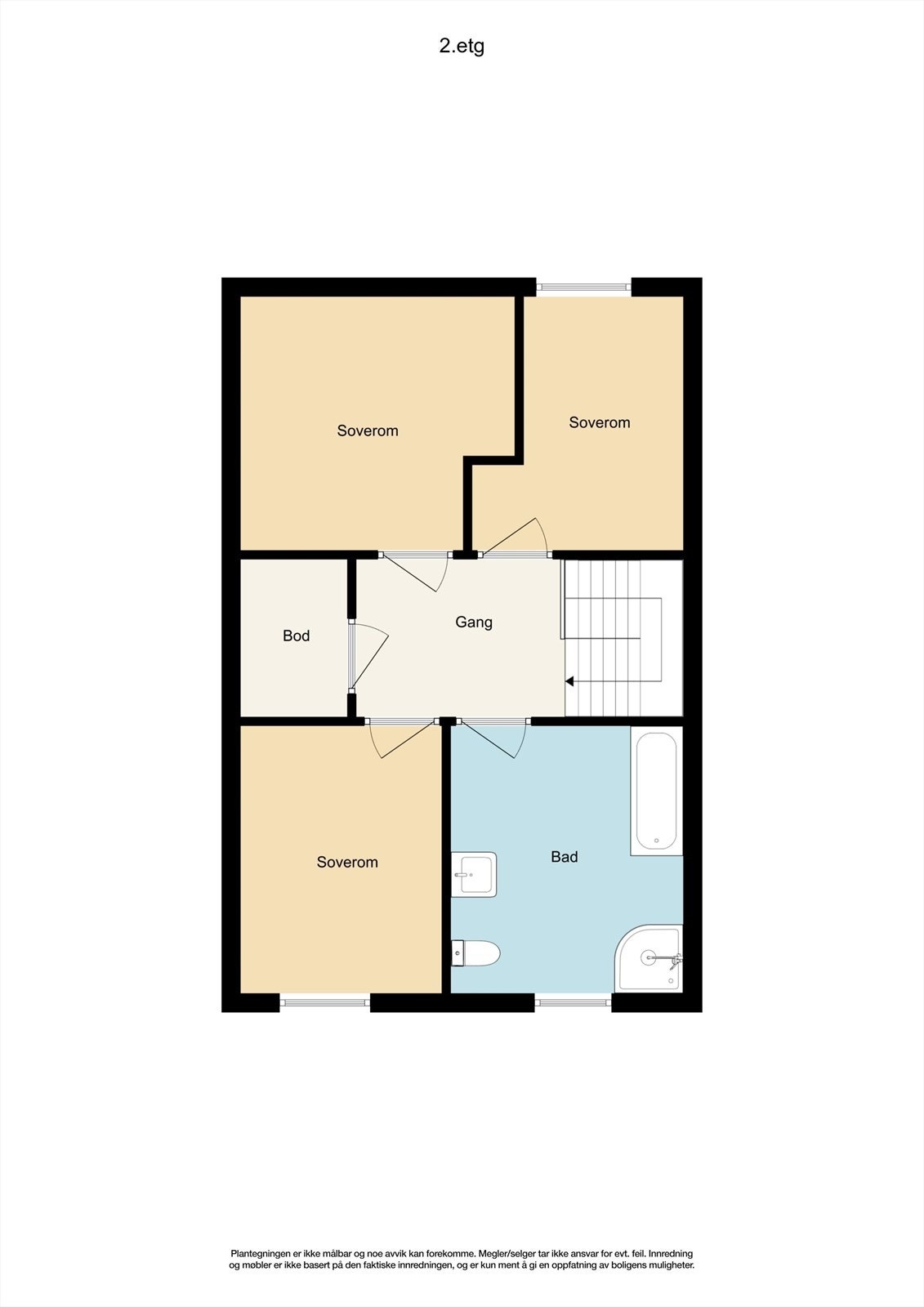 Plantegning 2.etg. Galleribilde