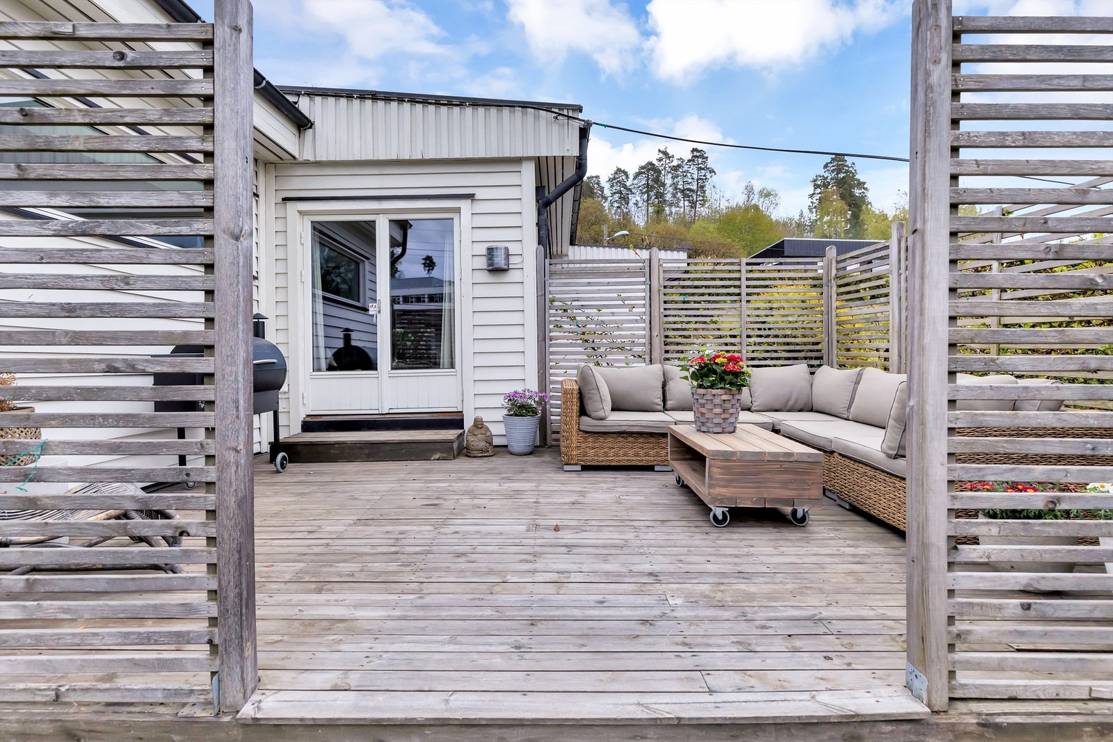 Hyggelig terrasse Galleribilde