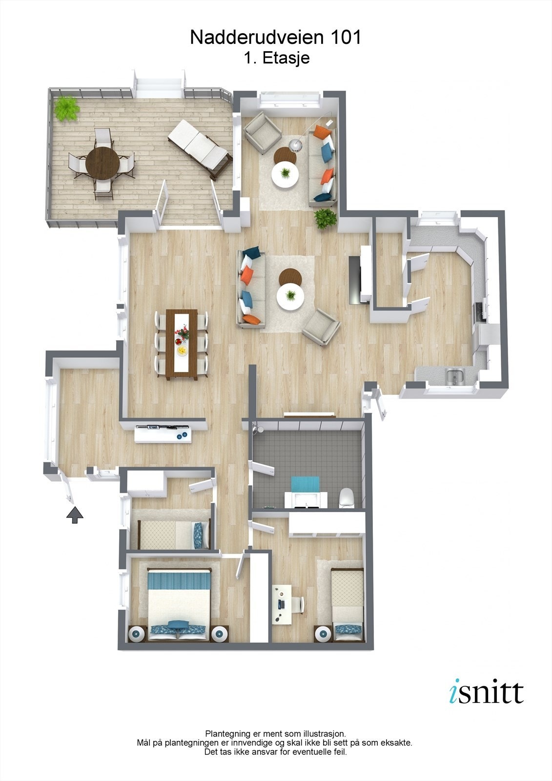 Plantegning 3D Galleribilde