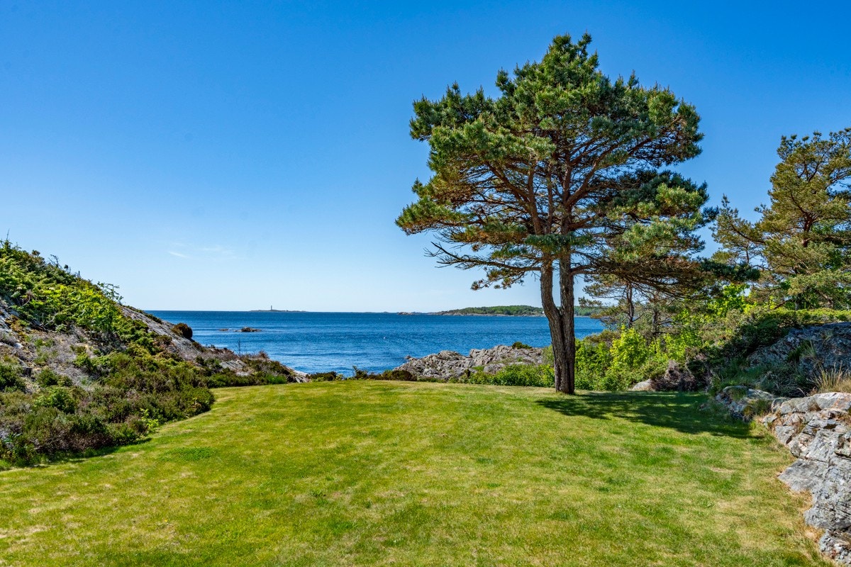 Nydelig utsikt ut mot havet og Oksø Fyr Galleribilde