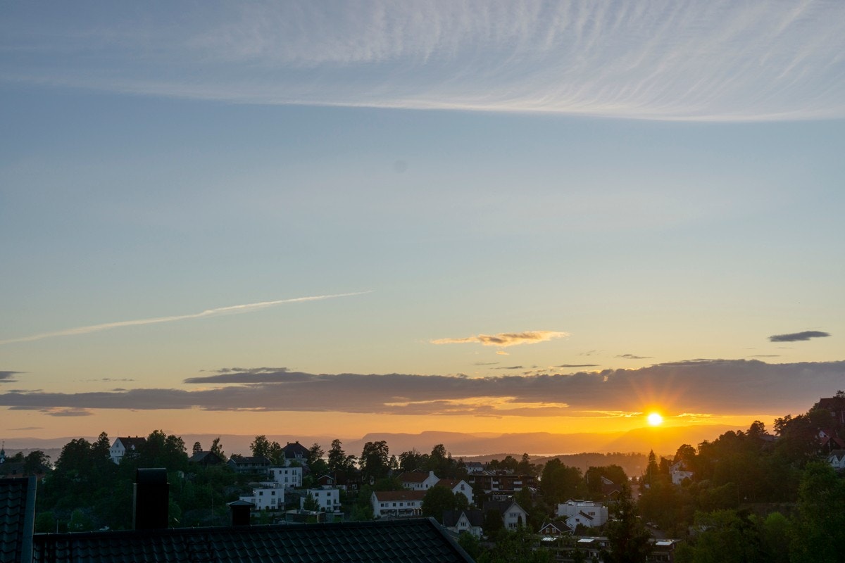 Nydelige solnedganger har du i vente her Galleribilde