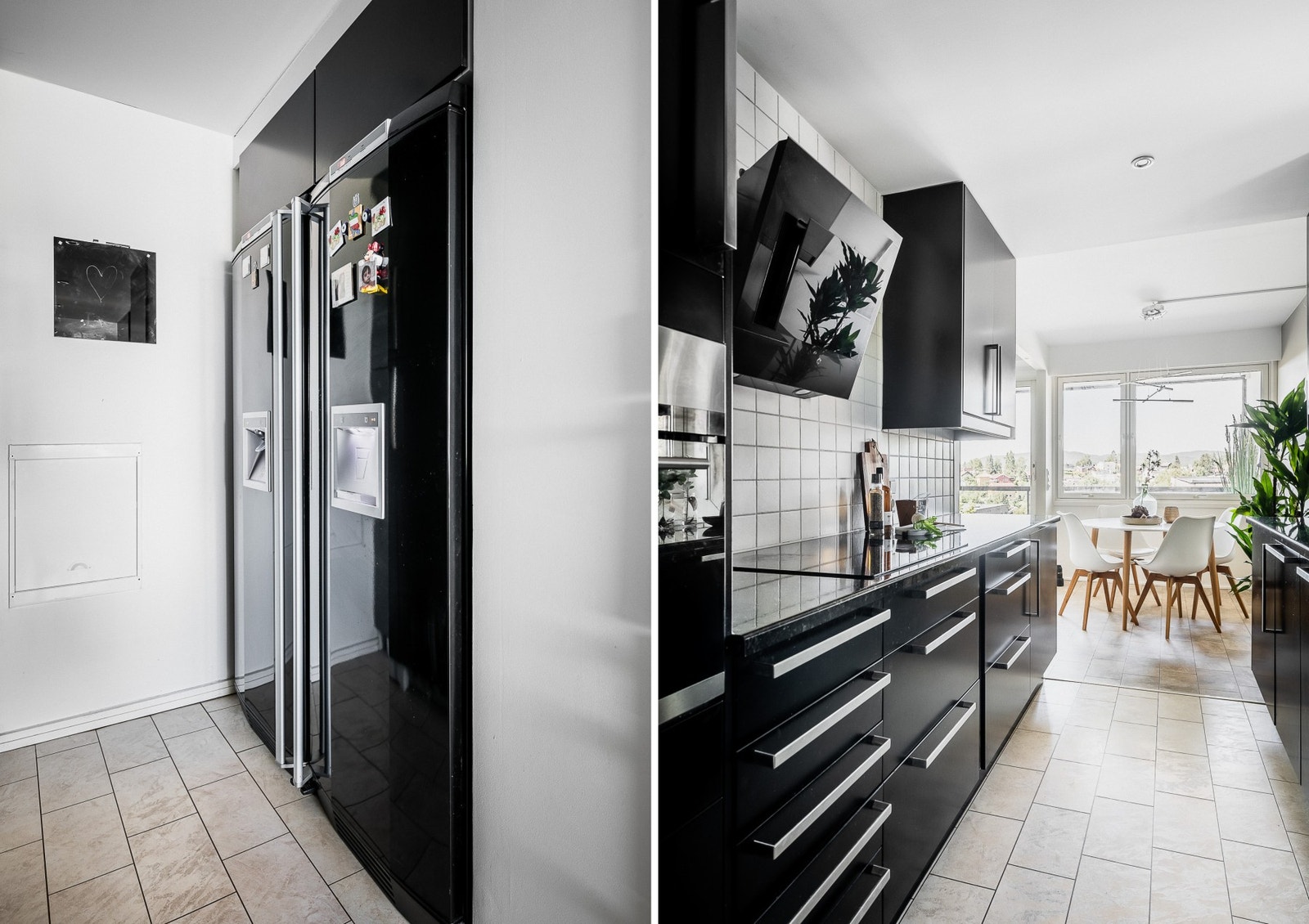 Omfangsrik innredning med over- og underskap. Galleribilde