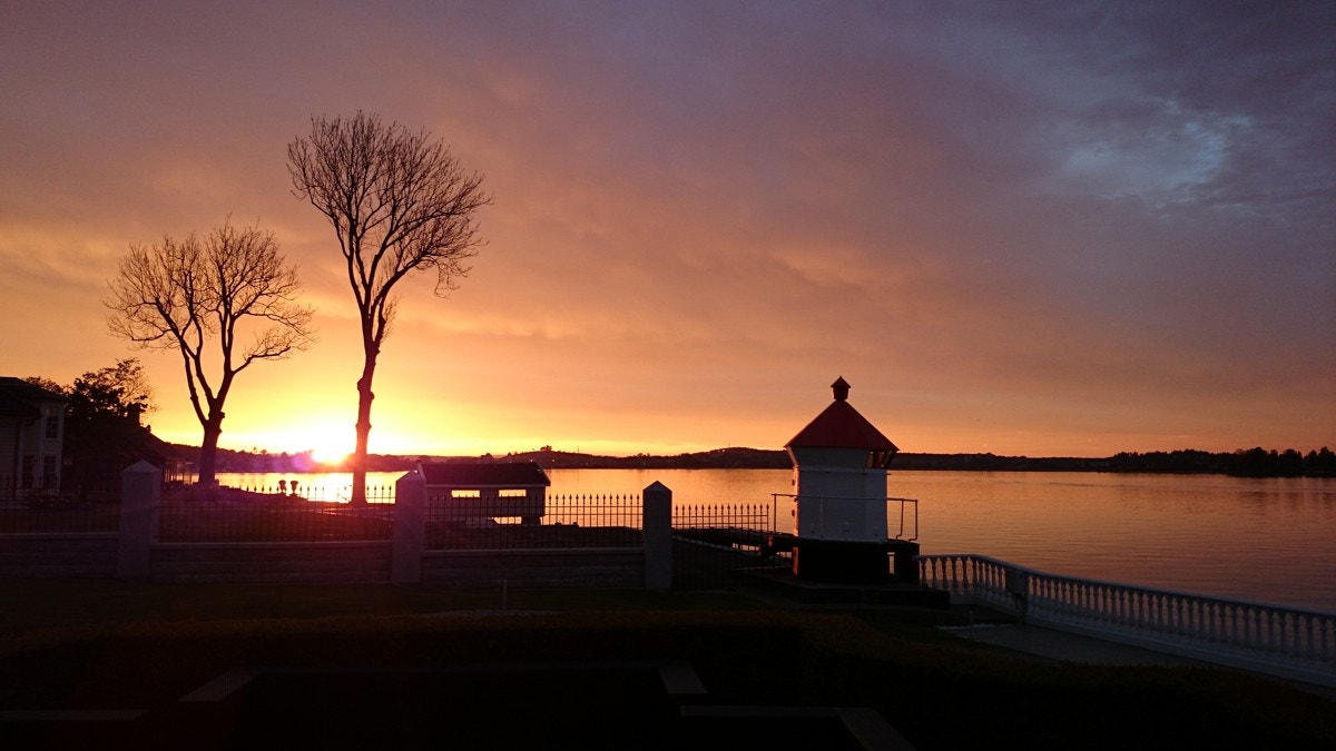 Eiendommen kan smykke seg med eget fyr "Kalvetangen fyr"! Galleribilde