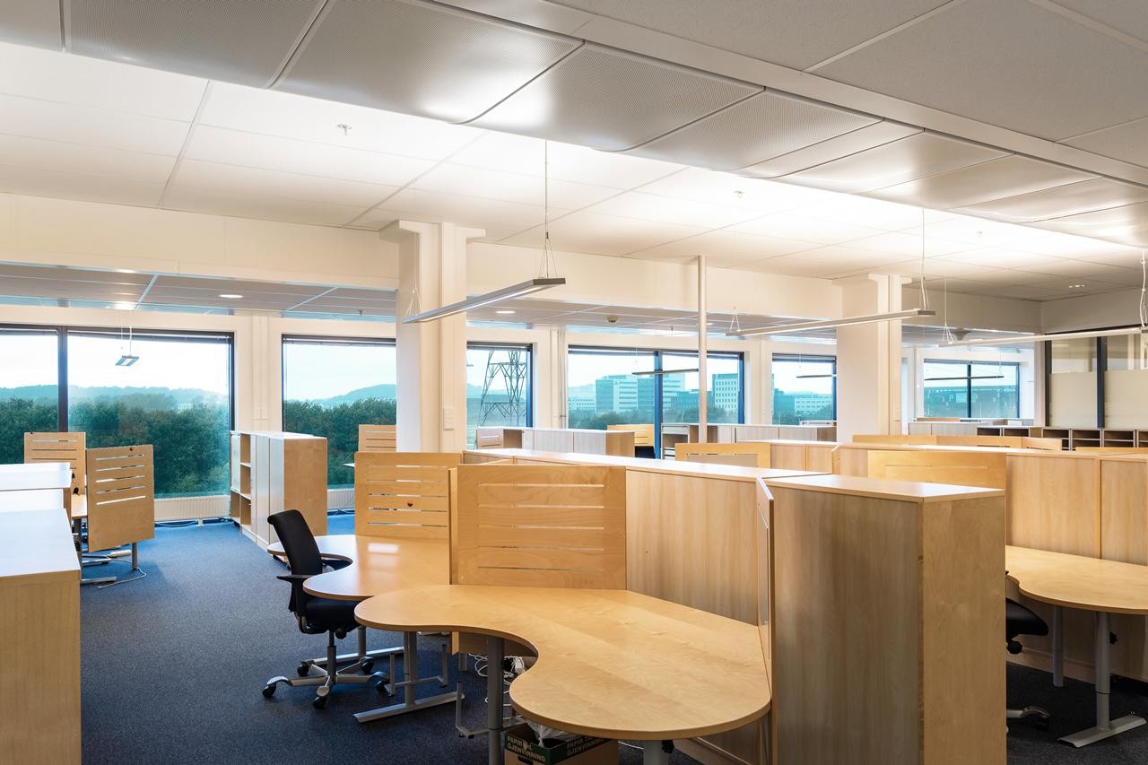 Fleksible etasjer. Egner seg bra for både cellekontorer og åpne landskap Galleribilde