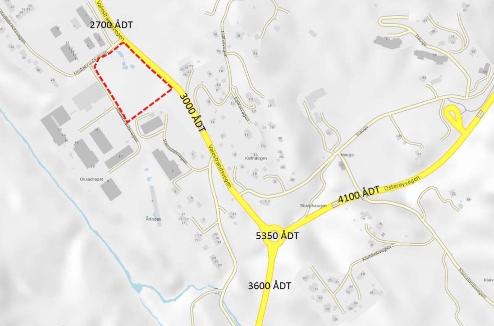 Antall bilplasseringer i døgnet i snitt for et år (ÅDT) Galleribilde