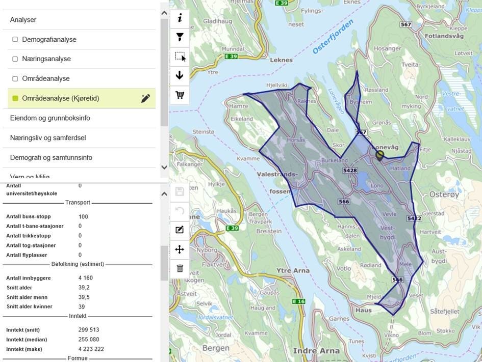 4160 innbyggere innenfor 10 min kjøreområde Galleribilde