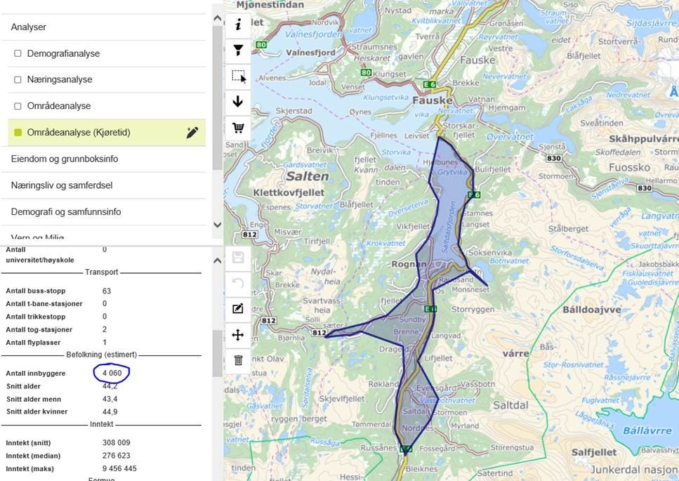 4060 mennesker innenfor 20 minutters kjøreområde Galleribilde