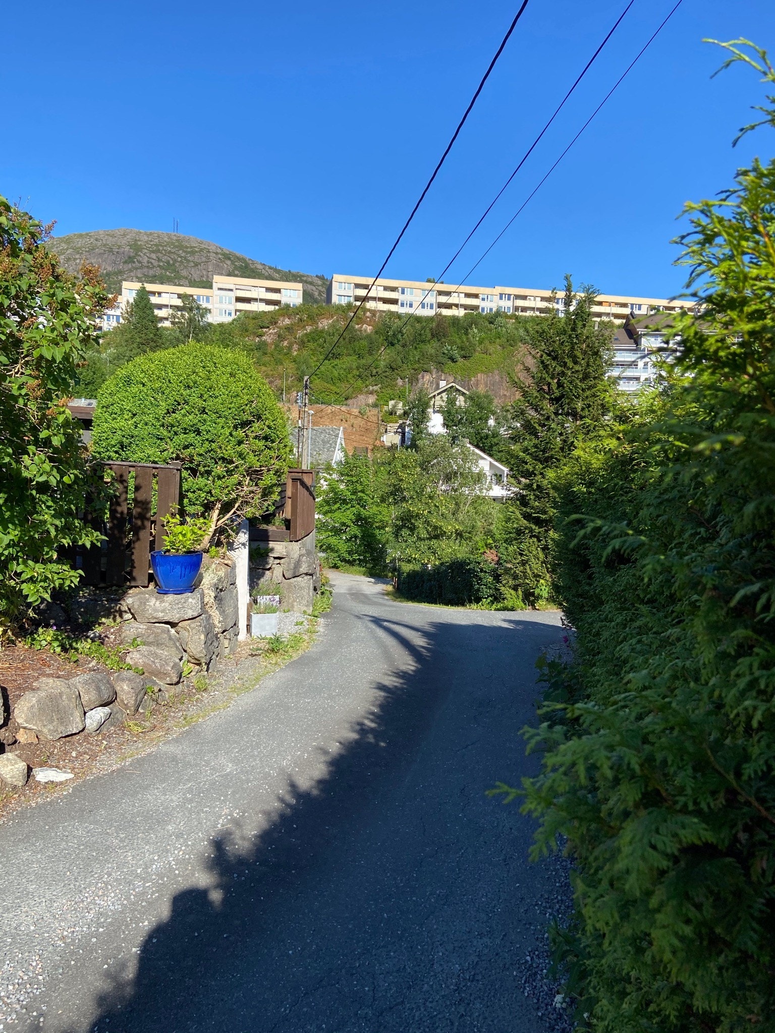 Fra leilighet mot hovedvei Galleribilde