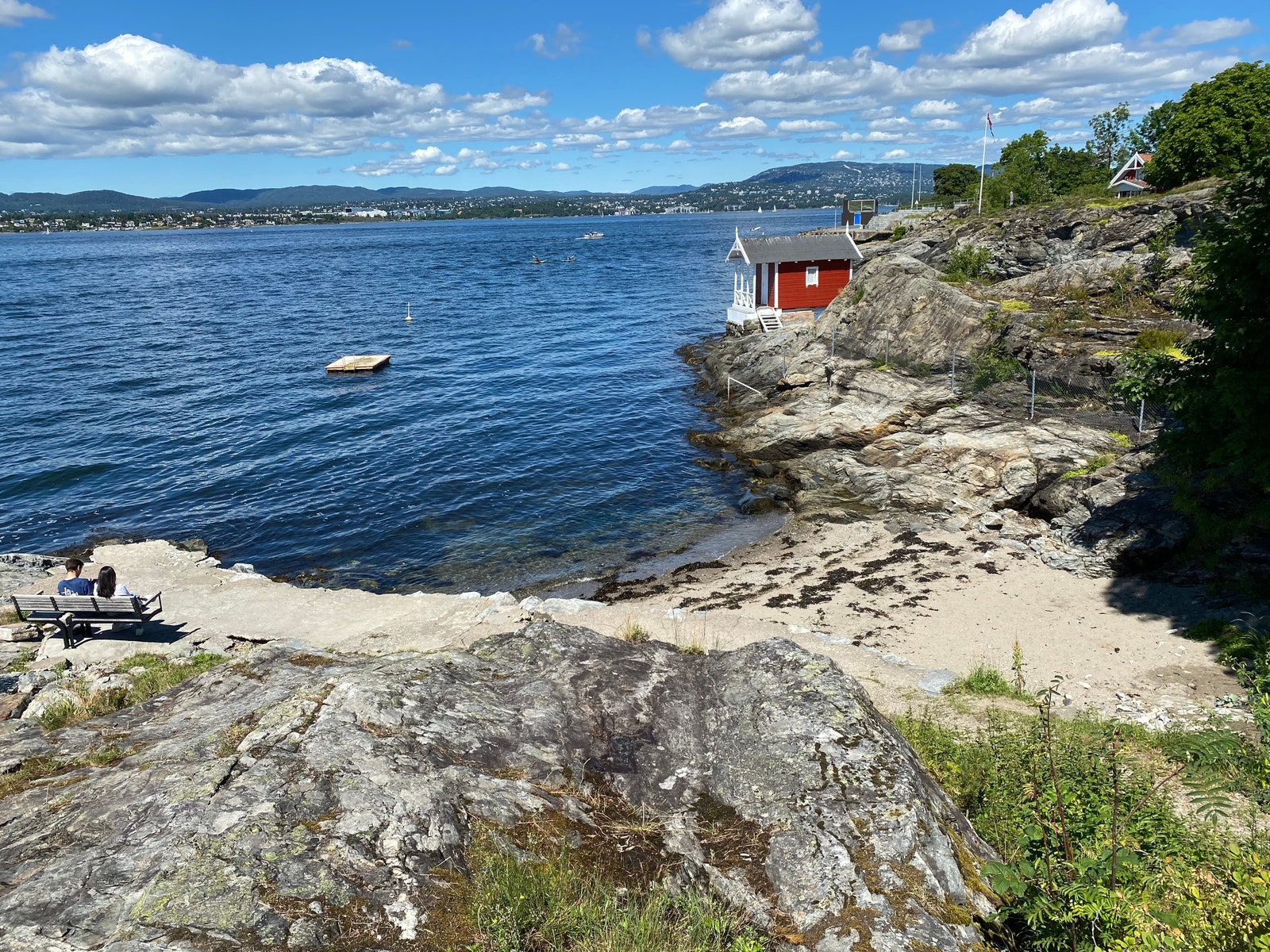 Strand som er fin for barn Galleribilde