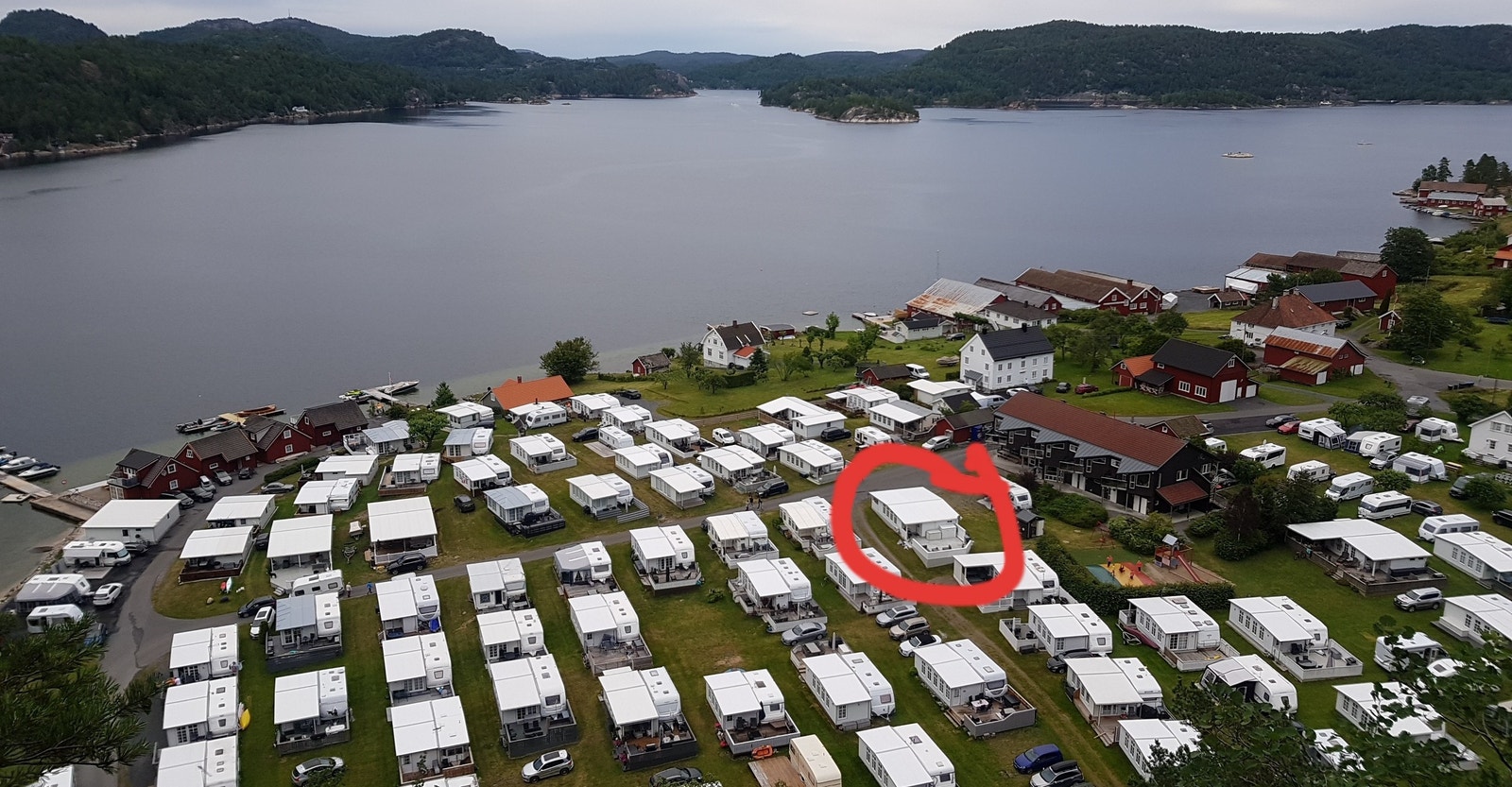 Oversikt camping Galleribilde