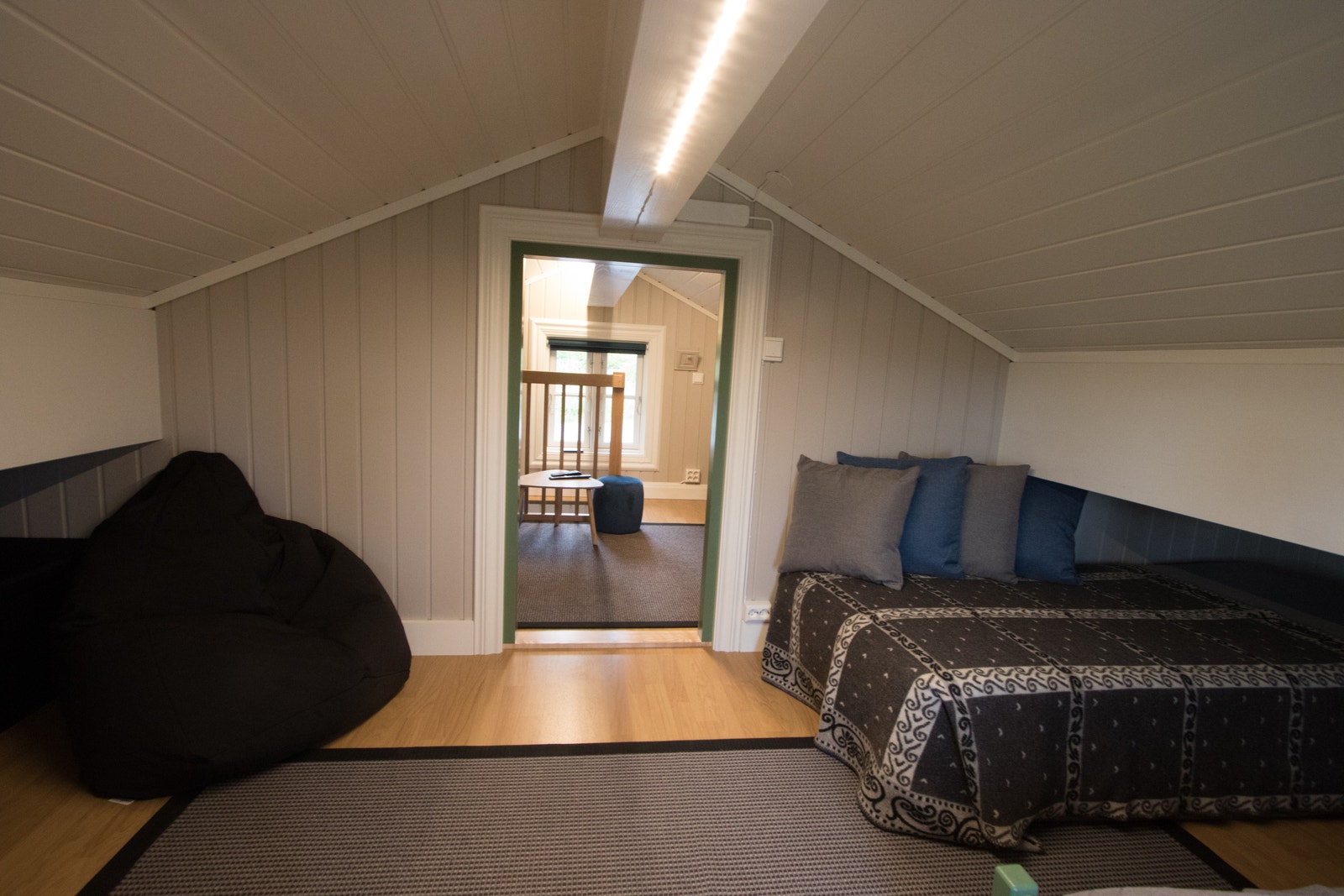 Soverom hems, liten hytte Galleribilde