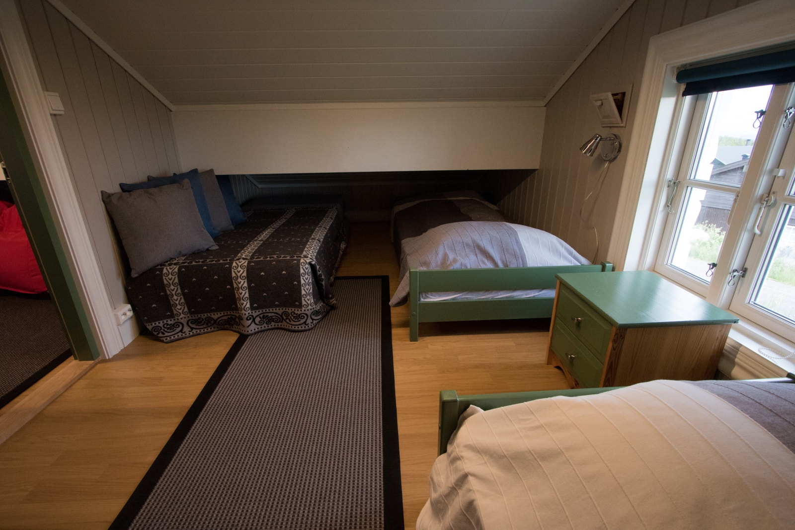 Soverom, hems, liten hytte Galleribilde