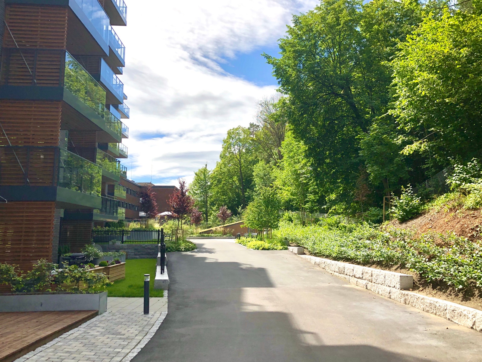 Bakgård, vestvendt Galleribilde