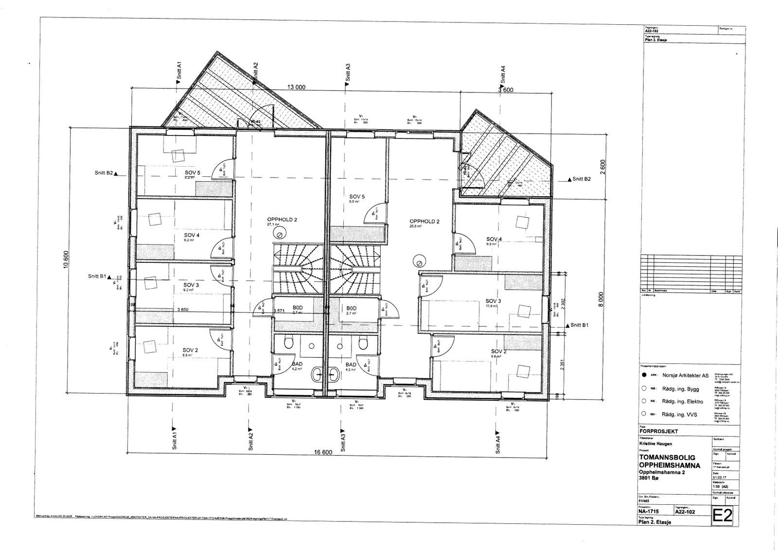 plantegning 2 etg. bare noen endringer i ettertid. veranda mye større. Galleribilde