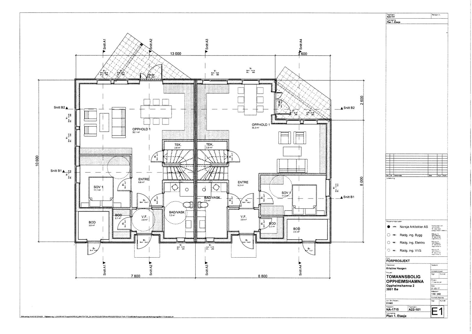 plantegning 1 etg. bare noen endringer i ettertid. veranda mye større Galleribilde