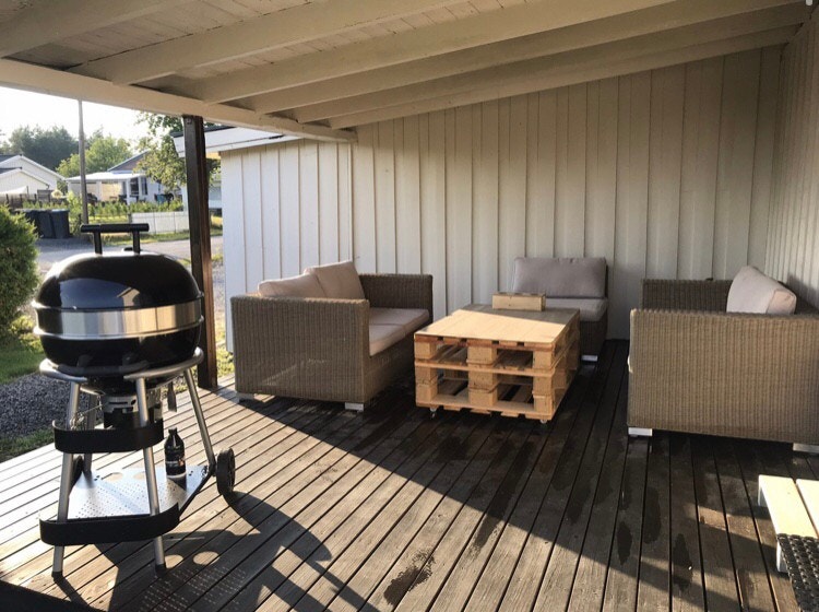 Koselig uteområde Galleribilde