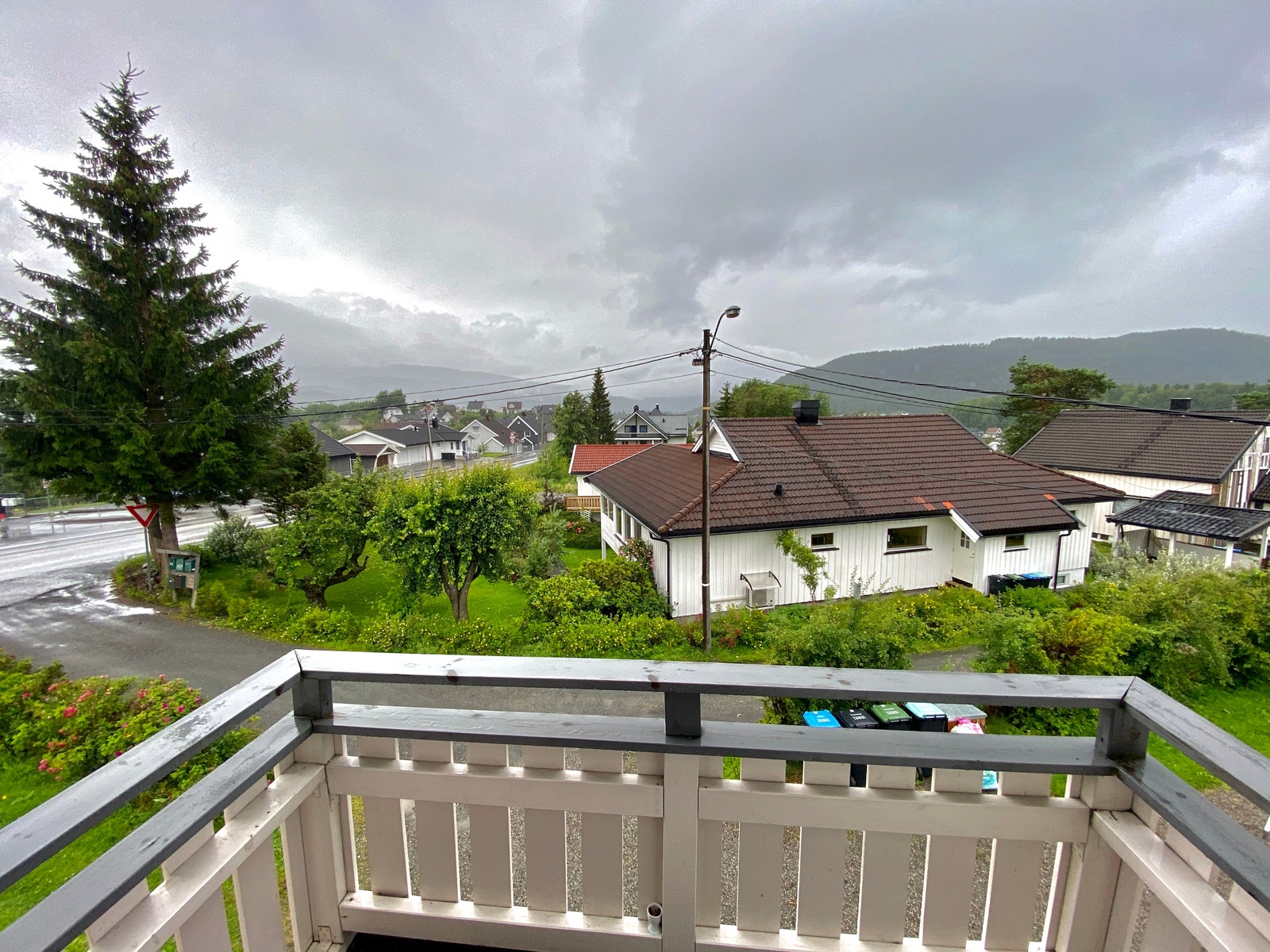 Utsikt fra balkongen Galleribilde