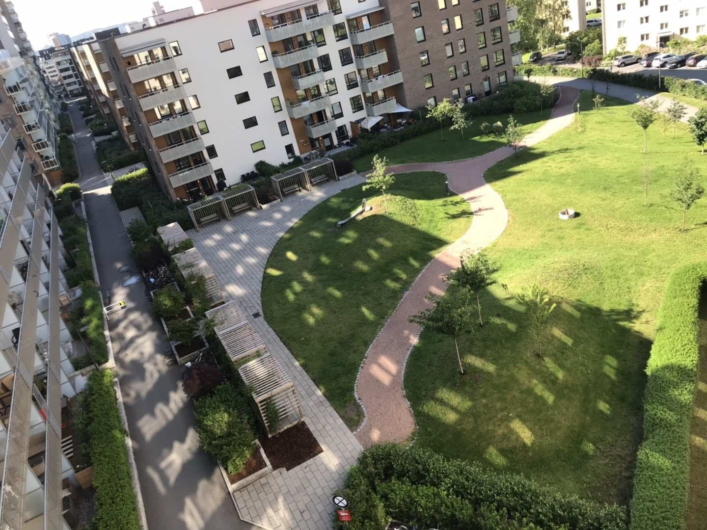 Utsikt fra balkong Galleribilde