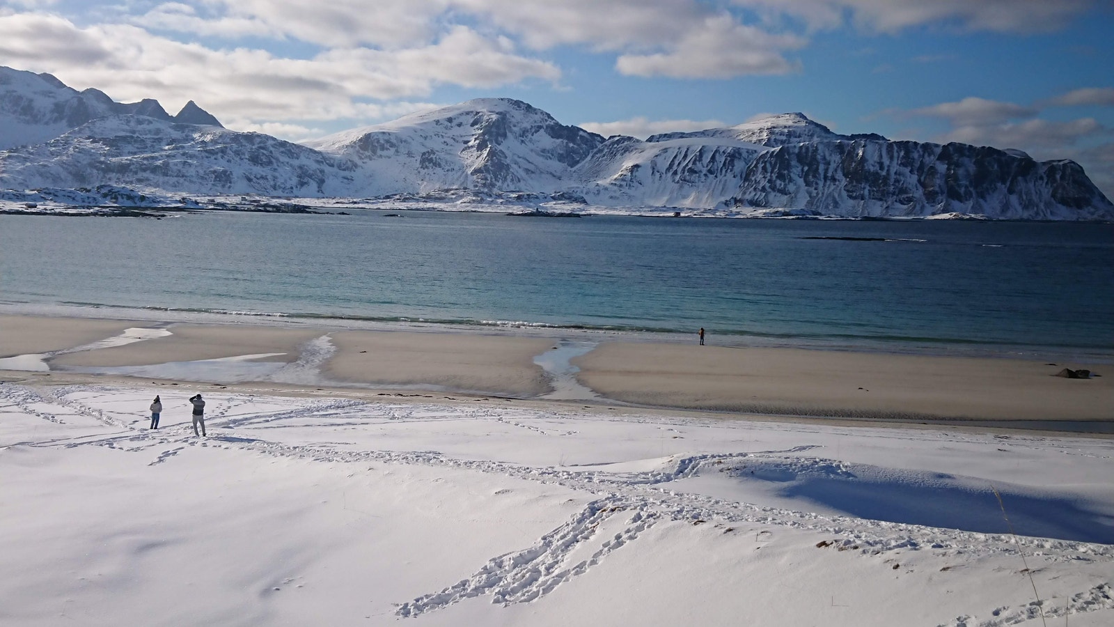 Rambergstranda om vinteren Galleribilde