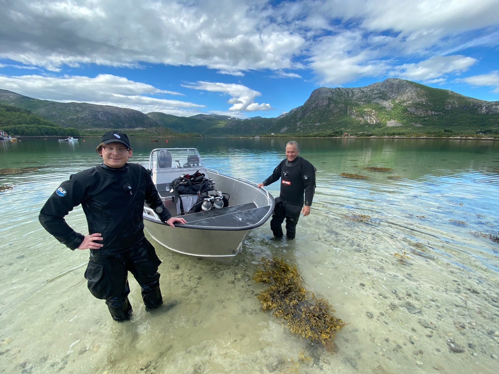 Alu-båten kan også brukes til dykketurer Galleribilde