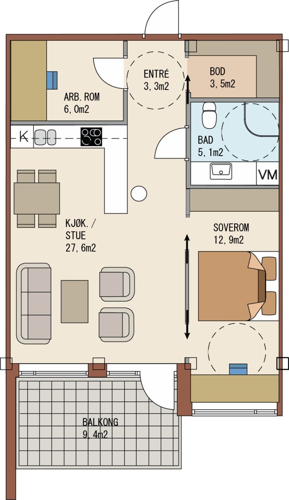 Plan tegning Galleribilde