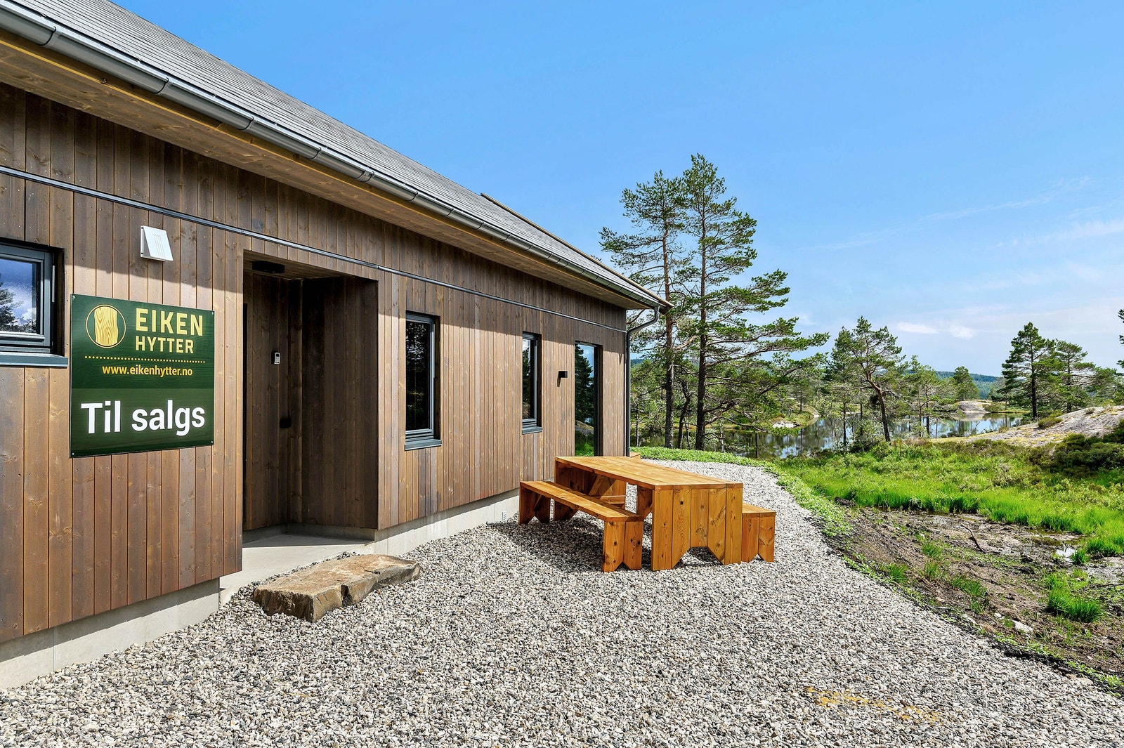 Tomten er ferdig planert og opparbeidet. Galleribilde