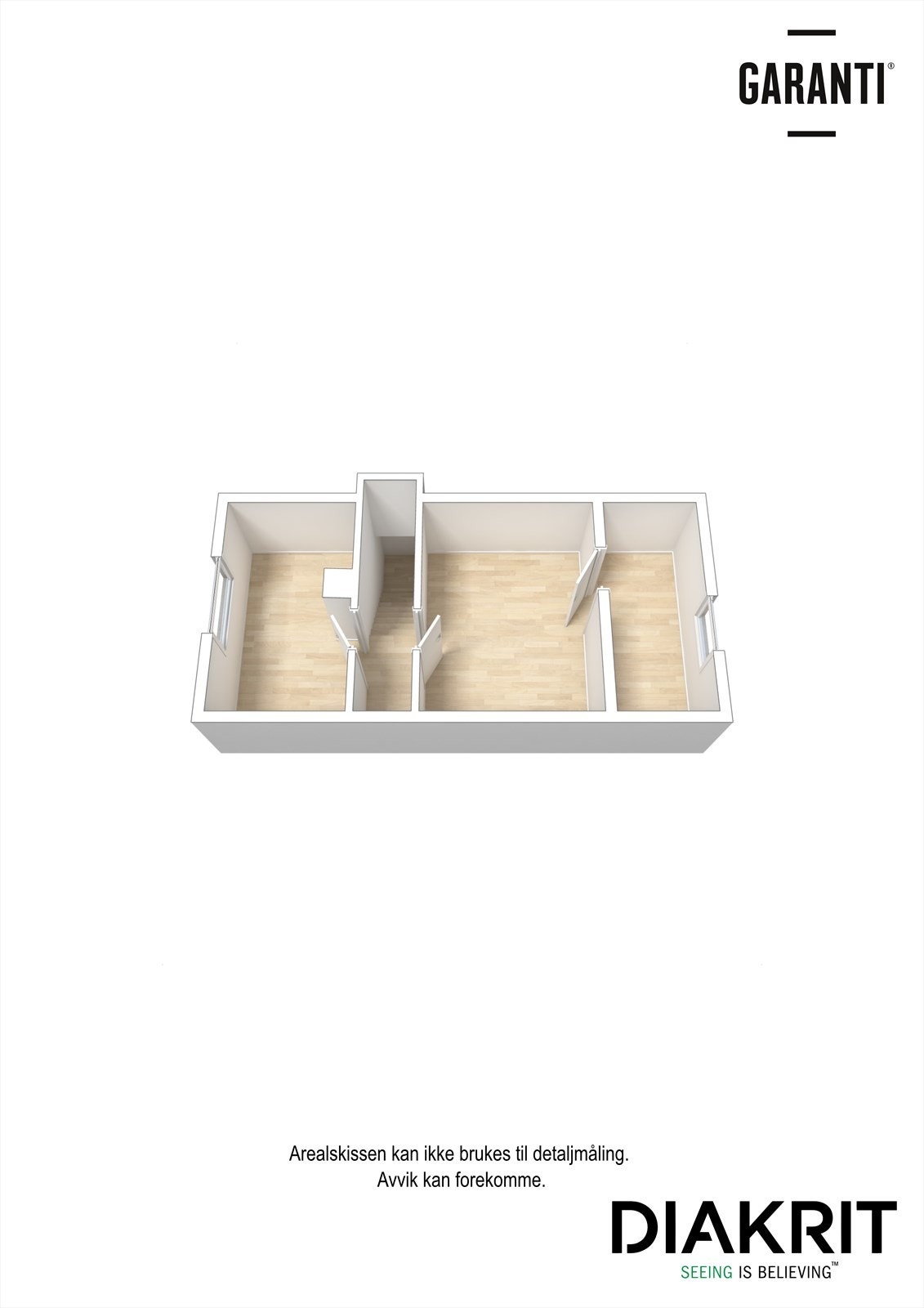 3D - Plantegning loft etg. Galleribilde