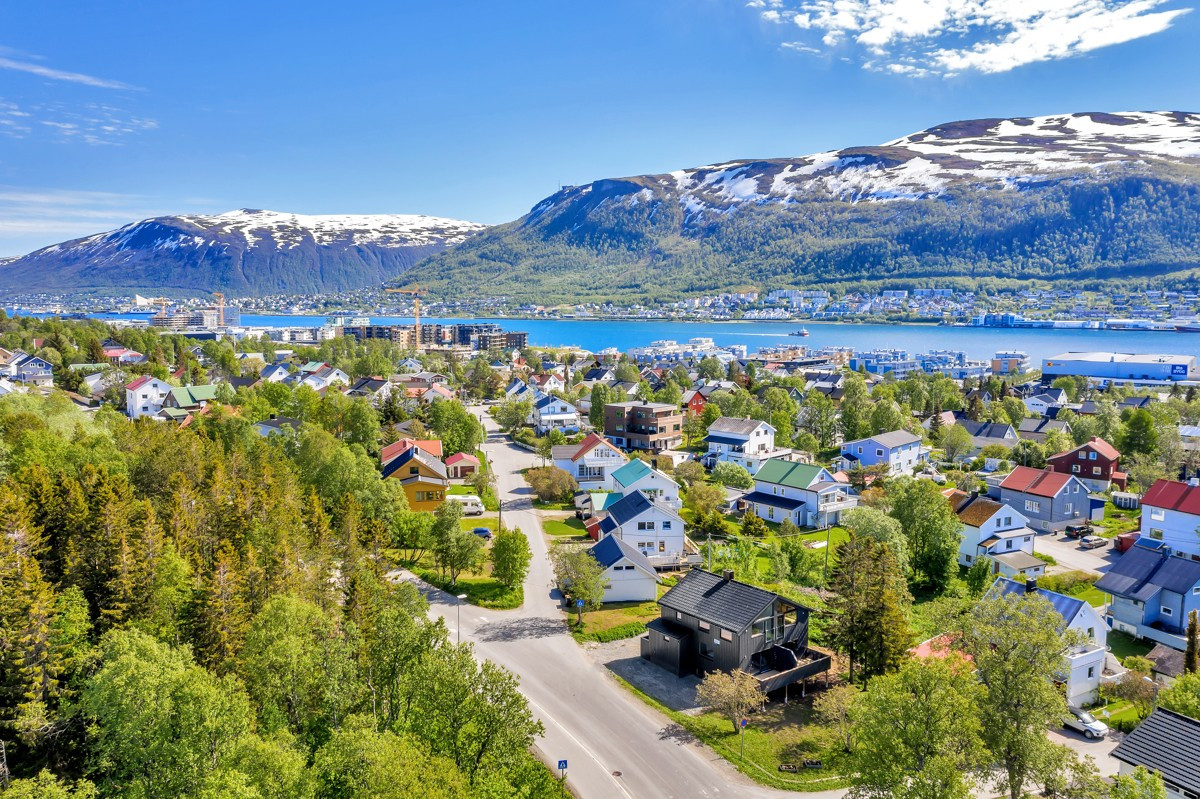 Området byr på gode sol- og lysforhold