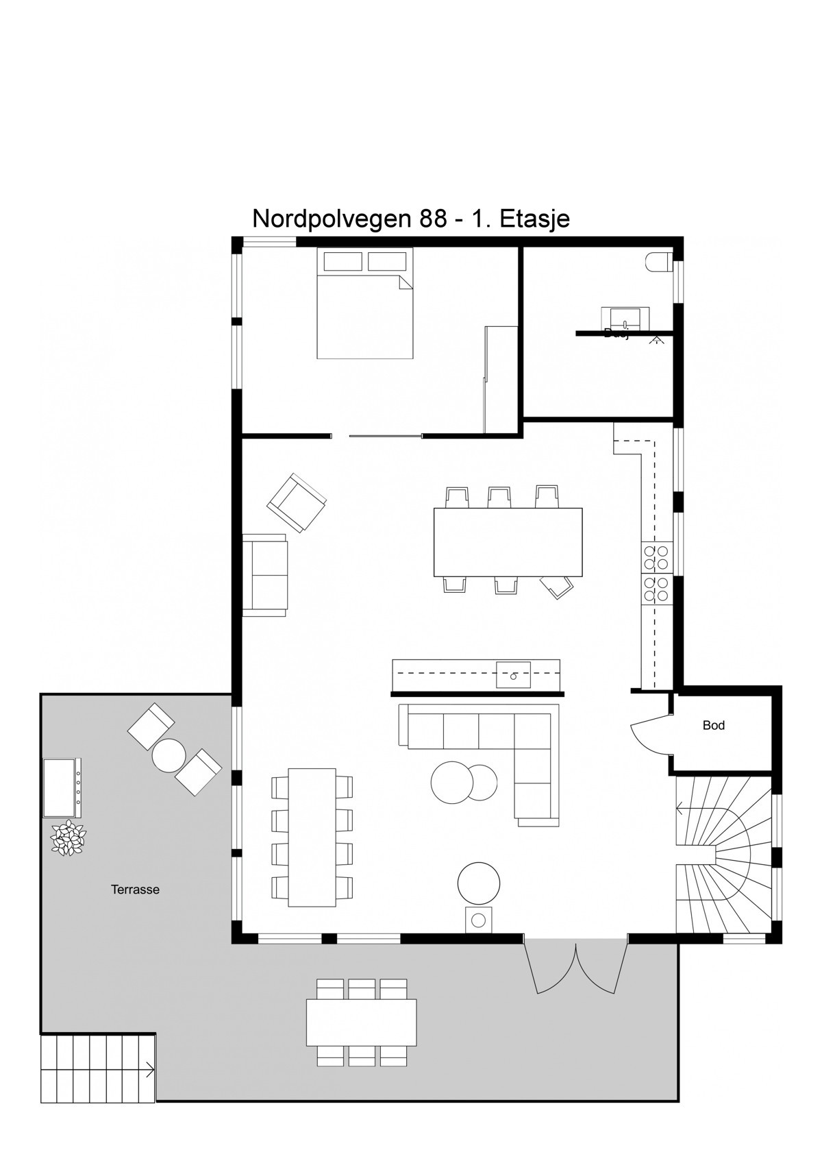 Planskisse 1. etasje