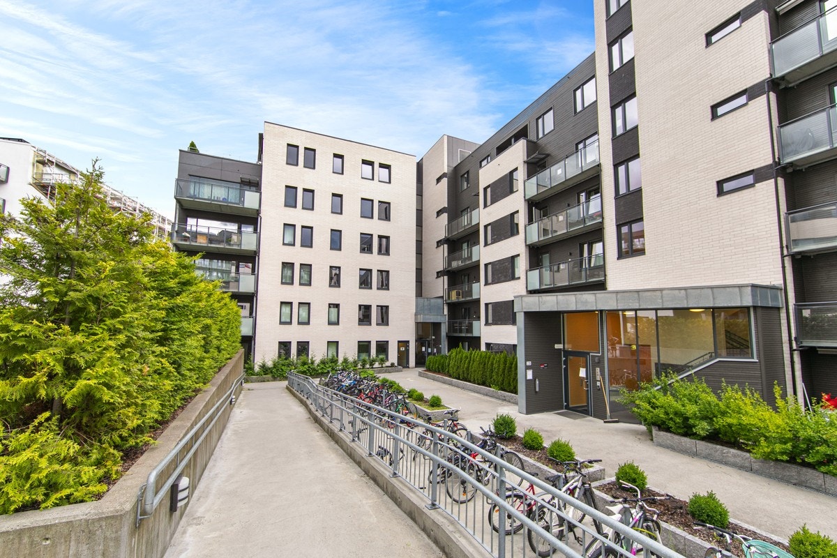 Sykkelparkering for beboerne Galleribilde