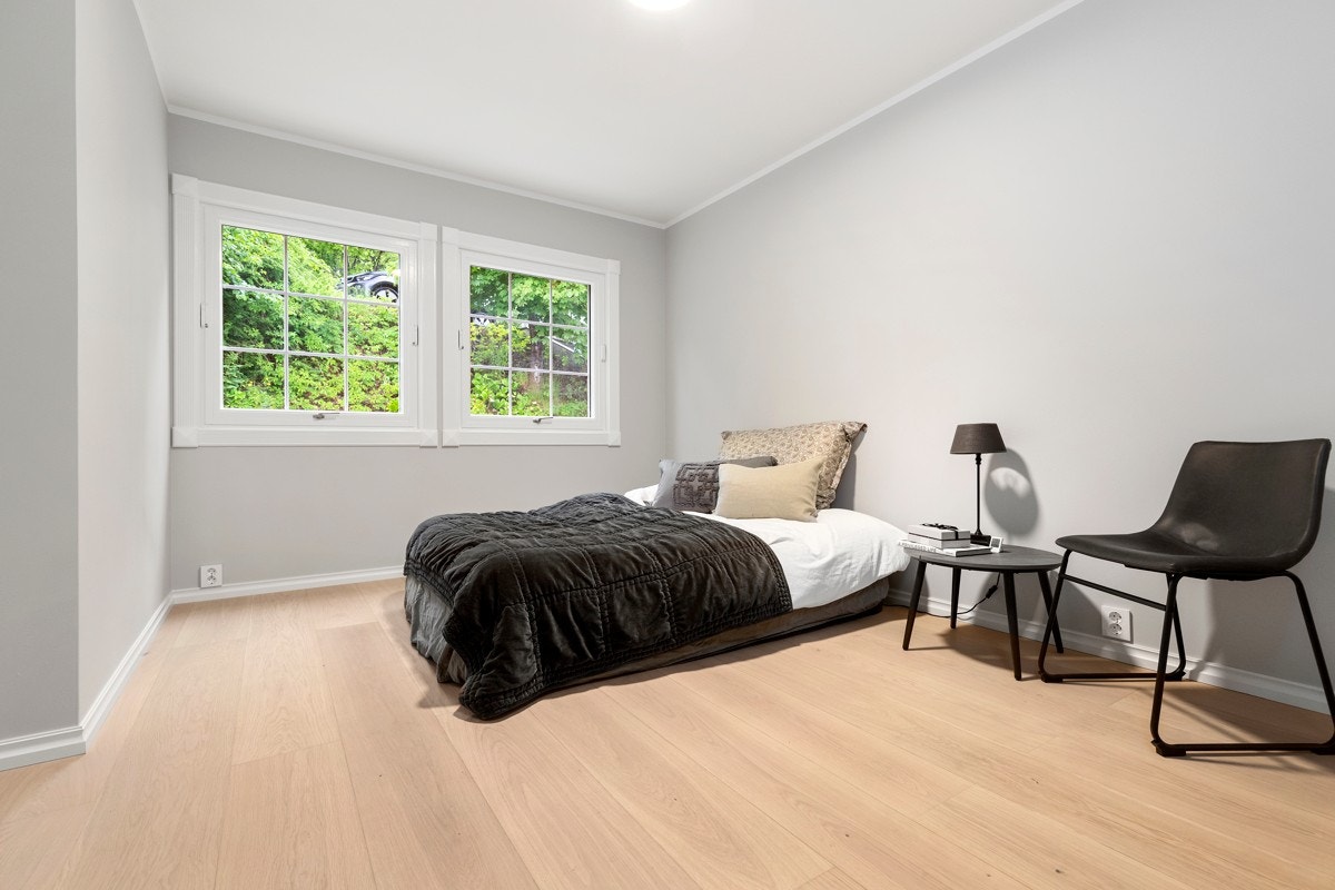 Soverom 1. Boligen har fire soverom, hvorav alle er av god størrelse. Galleribilde