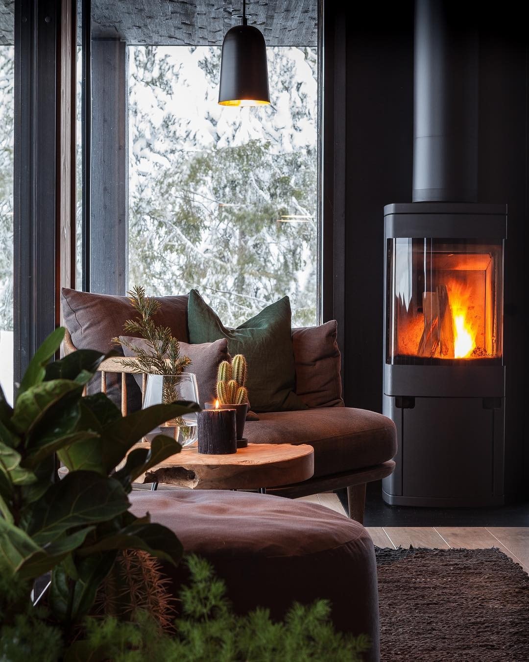 Bildet viser eksempel på interiør i en Vy-hytte. Galleribilde