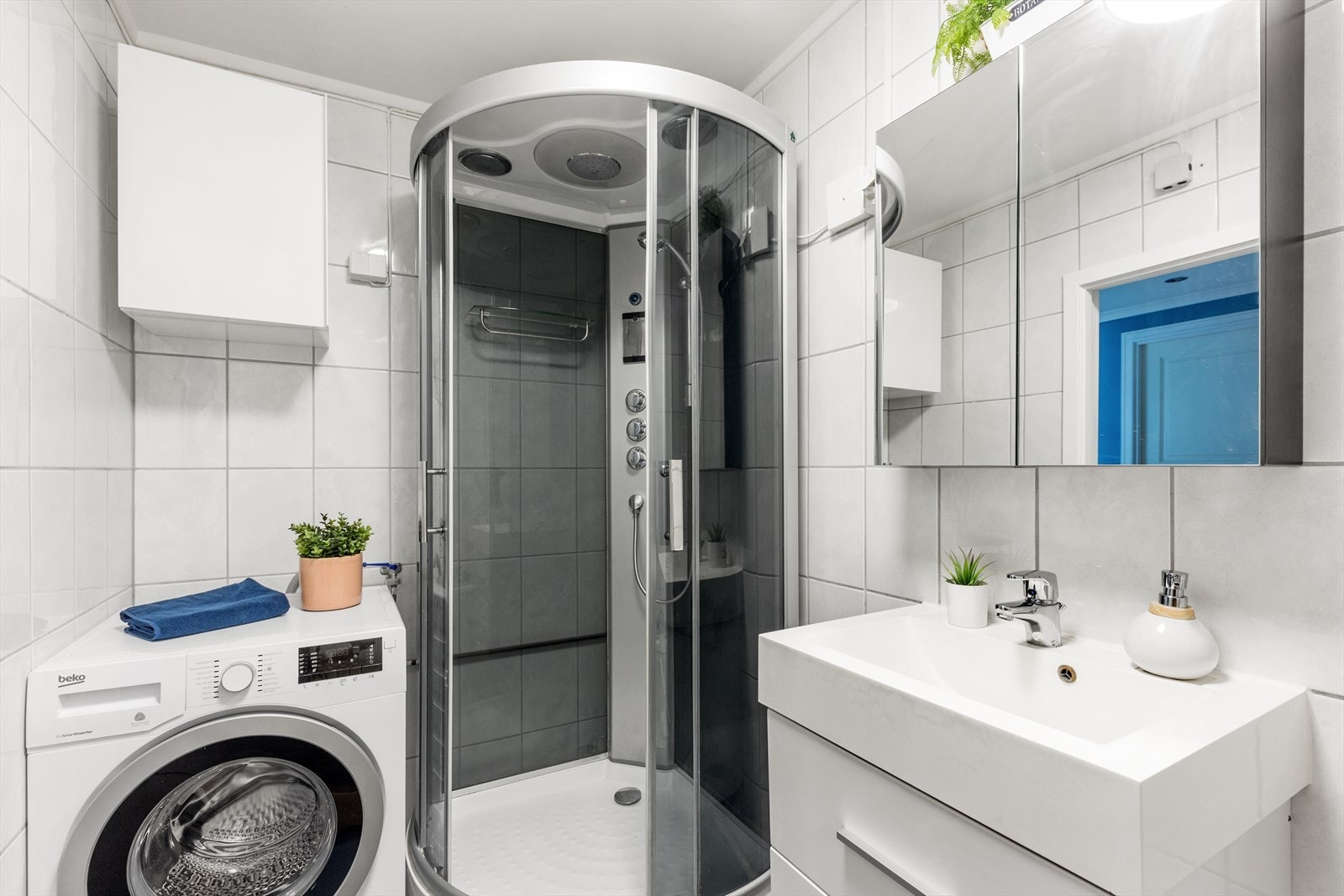 Vaskemaskinen medfølger ikke boligen. Galleribilde