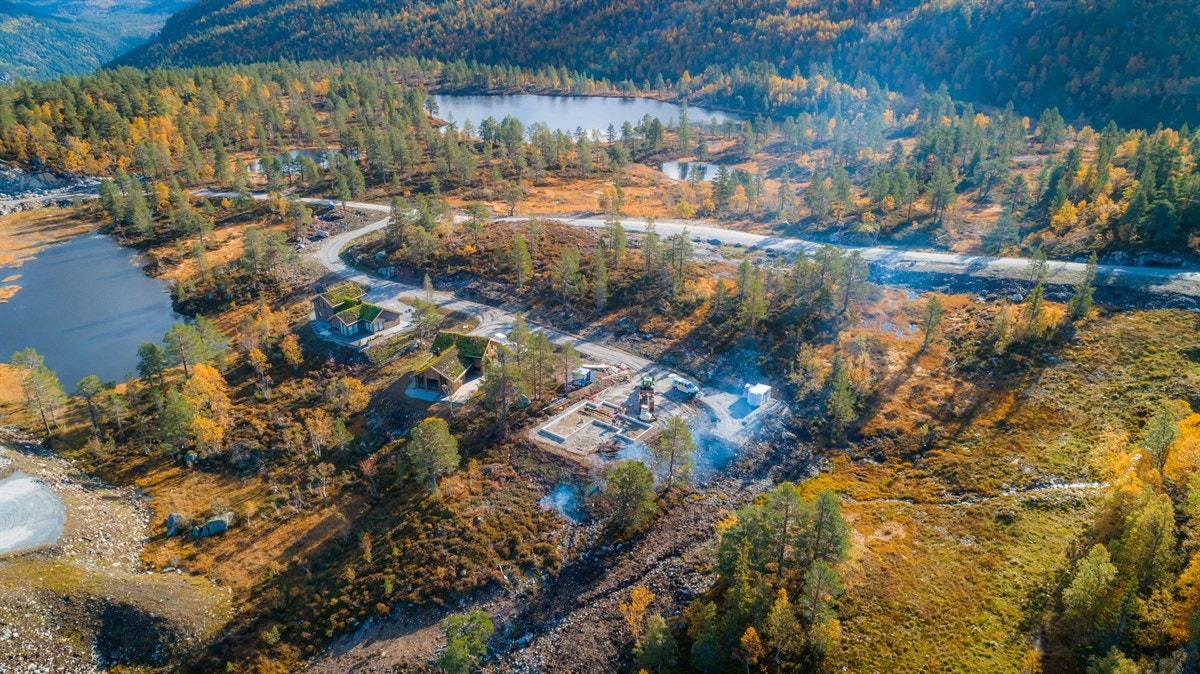 Flott terreng på toppen av Brokke Galleribilde