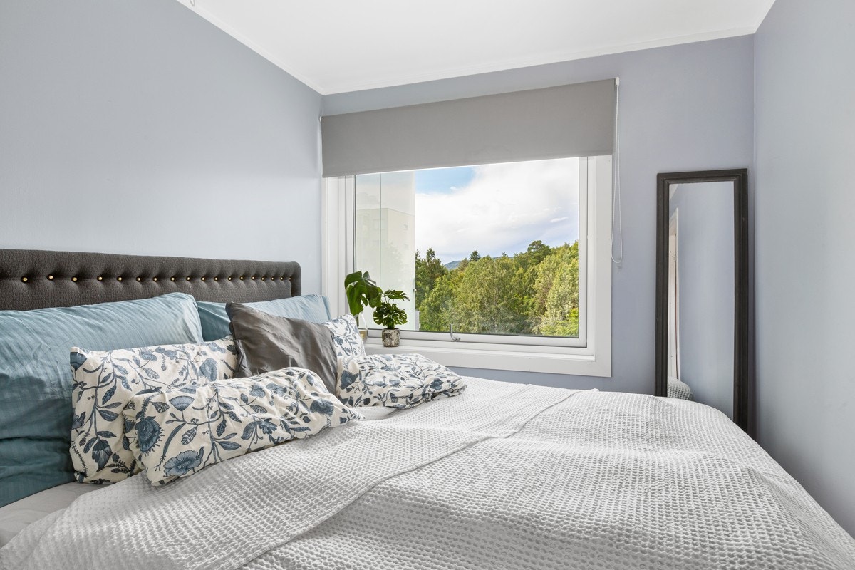 Soverommet er vendt mot stille og rolige omgivelser Galleribilde