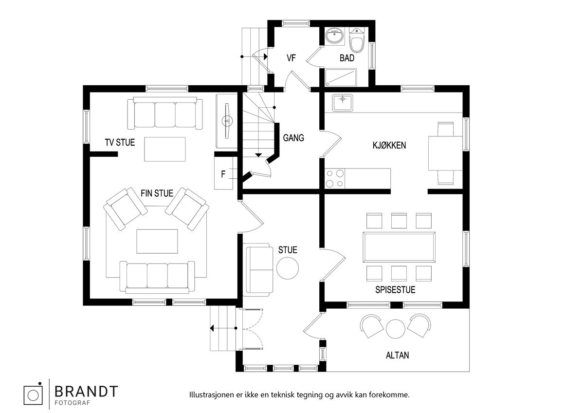 - Plantegning 1. etasje - Galleribilde