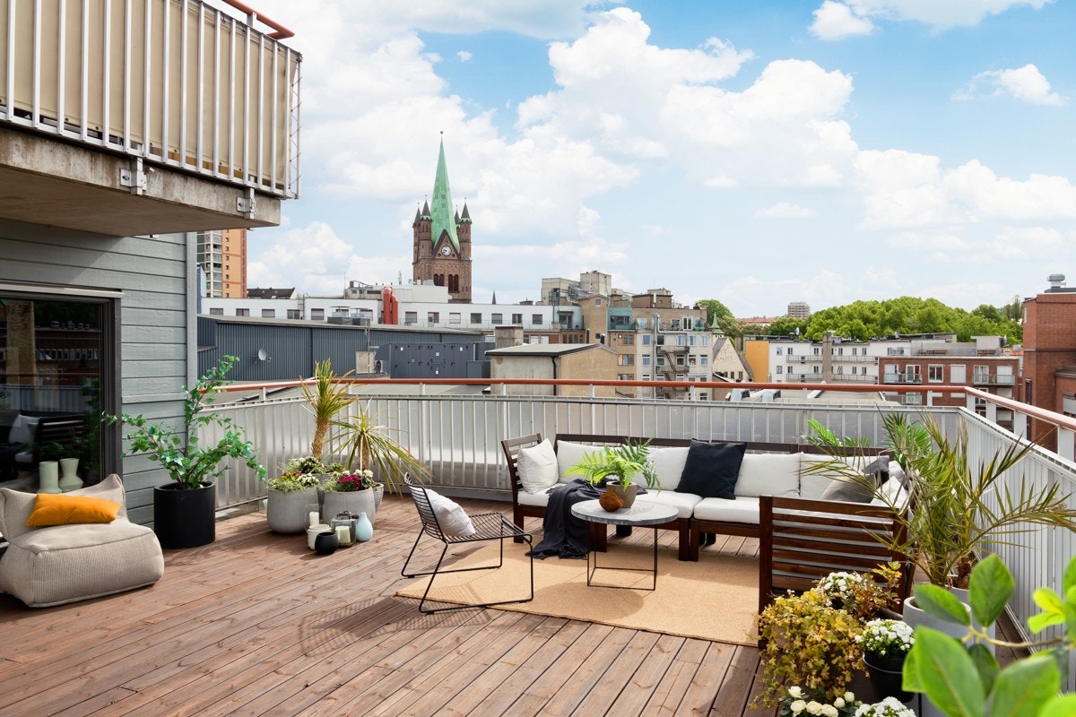 Her har du mulighet til å innrede med både spiseplass og lounge. Galleribilde