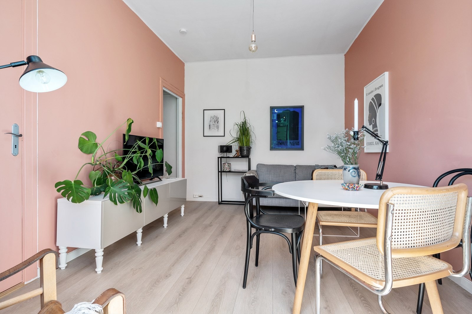 Natrulig plassering for TV Galleribilde