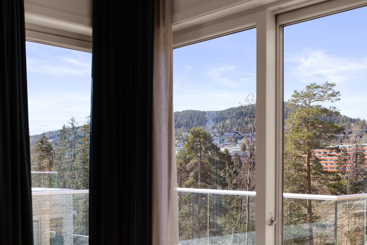 Flott utsikt fra de fleste rom i leiligheten. Galleribilde