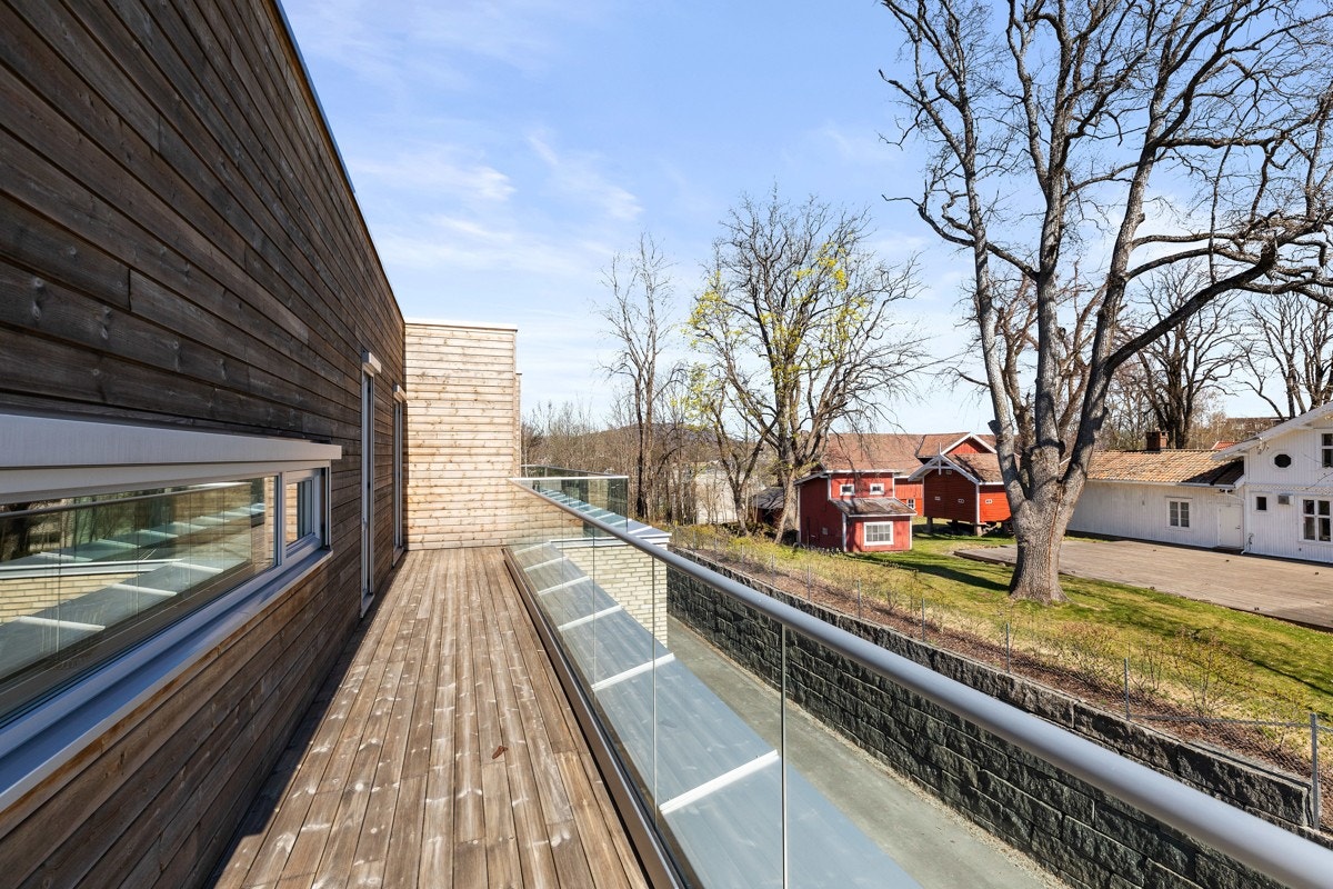 Terrassen er på ca. 170 kvm. Galleribilde