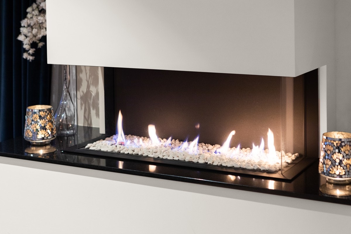 Kveldsstemning i stue. Galleribilde